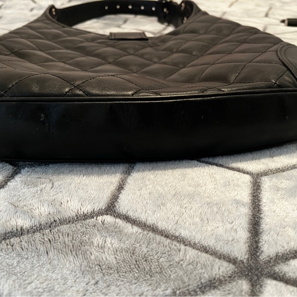 Burberry Black Quilted Full Leather Hobo Purse - Picture 3 of 10